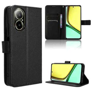 For Realme 12 Lite 4G Diamond Texture Leather Phone Case(Black)