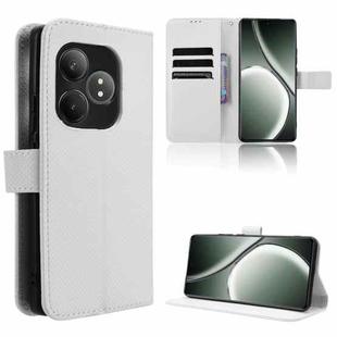 For Realme GT 6 / GT 6T / GT Neo6 Diamond Texture Leather Phone Case(White)