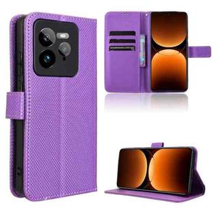 For Realme GT 7 Pro 5G Diamond Texture Leather Phone Case(Purple)