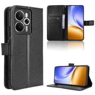 For Realme 14 5G Diamond Texture Leather Phone Case(Black)