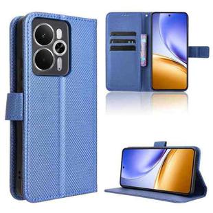 For Realme 14 5G Diamond Texture Leather Phone Case(Blue)
