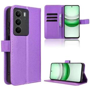 For Realme C71 4G Diamond Texture Leather Phone Case(Purple)