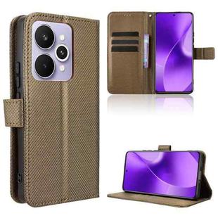 For Realme 15 5G / 15 Pro 5G Diamond Texture Leather Phone Case(Brown)