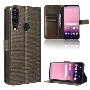 For Orbic Magic 5G R678EL Diamond Texture Leather Phone Case(Brown)