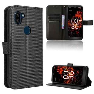 For Orbic Fun+ 4G Diamond Texture Leather Phone Case(Black)