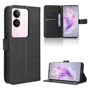 For vivo S17 5G / S17 Pro Diamond Texture Leather Phone Case(Black)
