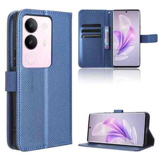 For vivo S17 5G / S17 Pro Diamond Texture Leather Phone Case(Blue)