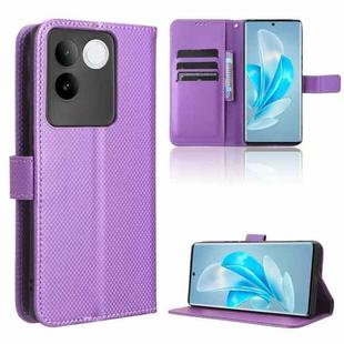 For vivo S17e Diamond Texture Leather Phone Case(Purple)