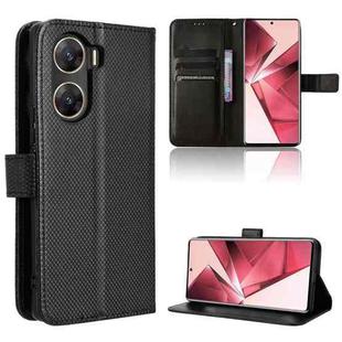 For vivo V29e 5G Diamond Texture Leather Phone Case(Black)