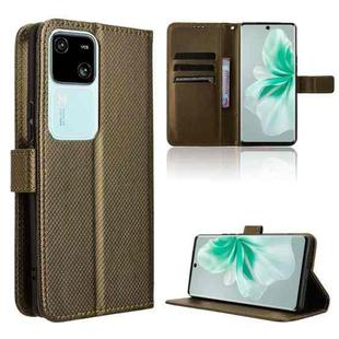 For vivo S18 5G / S18 Pro 5G Diamond Texture Leather Phone Case(Brown)