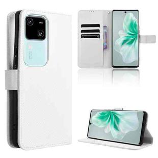 For vivo V30 5G / V30 Pro 5G Diamond Texture Leather Phone Case(White)