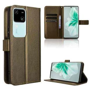 For vivo V30 5G / V30 Pro 5G Diamond Texture Leather Phone Case(Brown)