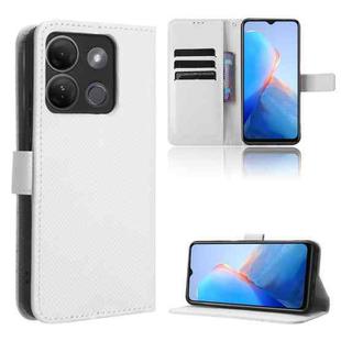 For Infinix Smart 7 Plus Diamond Texture Leather Phone Case(White)