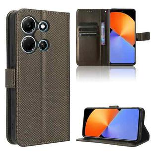 For Infinix Note 30i Diamond Texture Leather Phone Case(Brown)