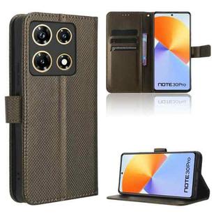 For Infinix Note 30 Pro Diamond Texture Leather Phone Case(Brown)