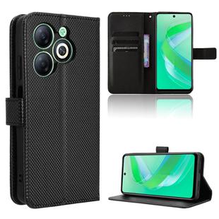 For Infinix Smart 8 Diamond Texture Leather Phone Case(Black)