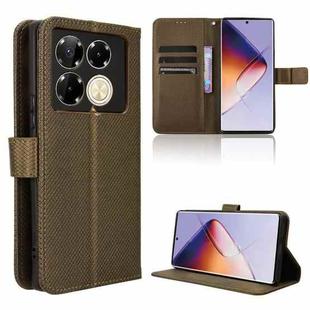 For Infinix Note 40 5G Diamond Texture Leather Phone Case(Brown)