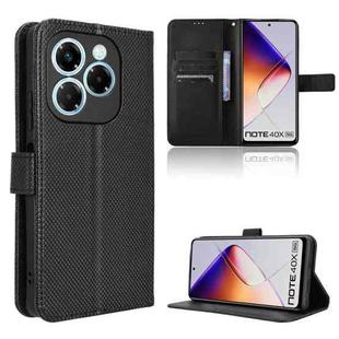 For Infinix Note 40X 5G Diamond Texture Leather Phone Case(Black)