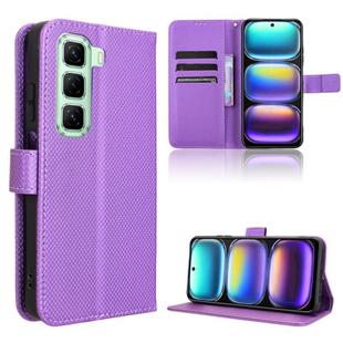 For Infinix Hot 50 5G Diamond Texture Leather Phone Case(Purple)