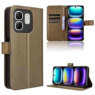 For Infinix Hot 50i 4G / Smart 9 4G Diamond Texture Leather Phone Case(Brown)