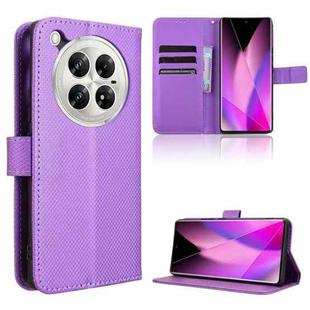 For Infinix Zero 40 5G Diamond Texture Leather Phone Case(Purple)