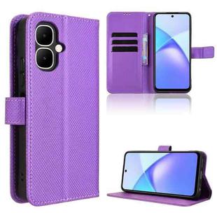 For Infinix Smart 10 / Tecno Pop 10 4G Diamond Texture Leather Phone Case(Purple)