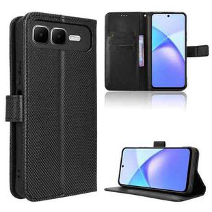For Infinix Smart 10 Plus 4G Diamond Texture Leather Phone Case(Black)