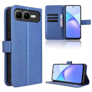 For Infinix Smart 10 Plus 4G Diamond Texture Leather Phone Case(Blue)