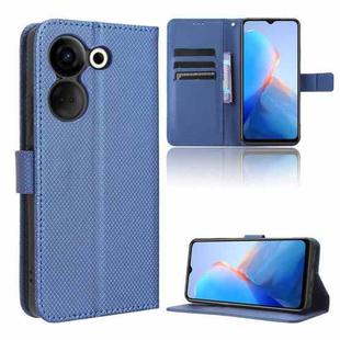 For Tecno Camon 20 Pro Diamond Texture Leather Phone Case(Blue)