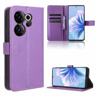 For Tecno Camon 20 Premier 5G Diamond Texture Leather Phone Case(Purple)