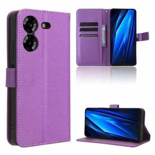 For Tenco Pova 5 Diamond Texture Leather Phone Case(Purple)
