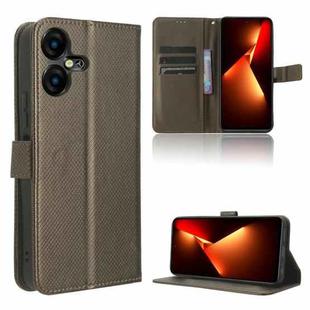 For Tecno Pova Neo 3 Diamond Texture Leather Phone Case(Brown)