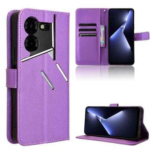 For Tecno Pova 5 Pro Diamond Texture Leather Phone Case(Purple)