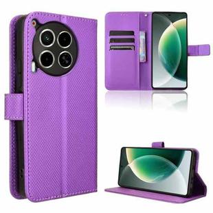 For Tecno Camon 30 5G / 4G Diamond Texture Leather Phone Case(Purple)