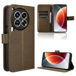 For Tecno Camon 30 Premier 5G Diamond Texture Leather Phone Case(Brown)