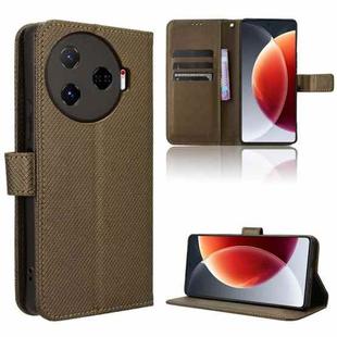 For Tecno Camon 30 Pro 5G Diamond Texture Leather Phone Case(Brown)