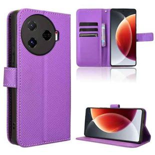 For Tecno Camon 30 Pro 5G Diamond Texture Leather Phone Case(Purple)