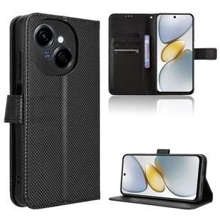 For Tecno Spark Go 1 / Pop 9 / Spark Go 2025 Diamond Texture Leather Phone Case(Black)