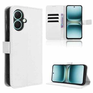 For Tecno Spark Go 2 4G Diamond Texture Leather Phone Case(White)