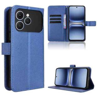 For Tecno Spark 40 4G Diamond Texture Leather Phone Case(Blue)