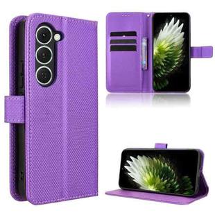 For Tecno Spark 40 Pro 4G Diamond Texture Leather Phone Case(Purple)