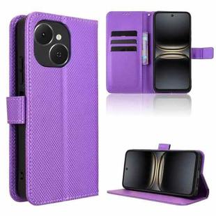 For Tecno Spark 40C Diamond Texture Leather Phone Case(Purple)