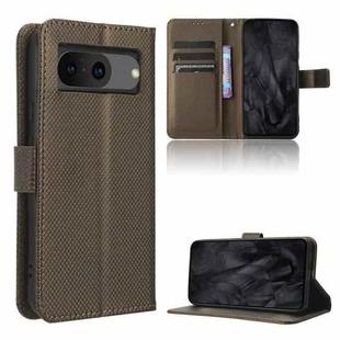 For Google Pixel 8 Diamond Texture Leather Phone Case(Brown)