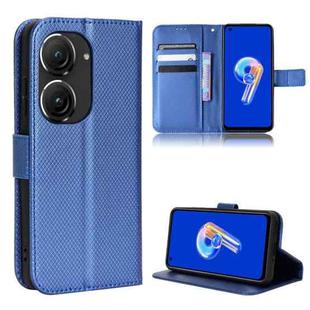 For ASUS Zenfone 10 / 9 Diamond Texture Leather Phone Case(Blue)