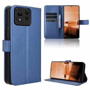 For Asus Zenfone 11 Ultra Diamond Texture Leather Phone Case(Blue)