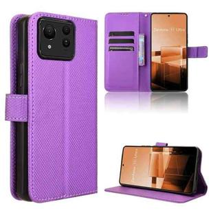 For Asus Zenfone 11 Ultra Diamond Texture Leather Phone Case(Purple)