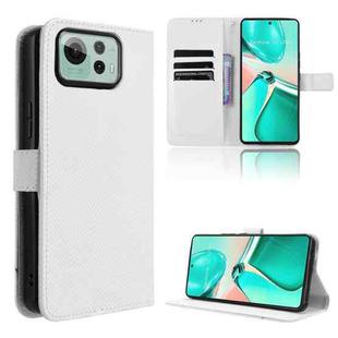 For ASUS Zenfone 12 Ultra Diamond Texture Leather Phone Case(White)