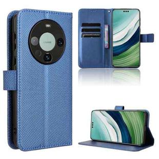 For Huawei Mate 60 Pro 5G Diamond Texture Leather Phone Case(Blue)