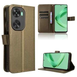 For Huawei nova 11 SE Diamond Texture Leather Phone Case(Brown)