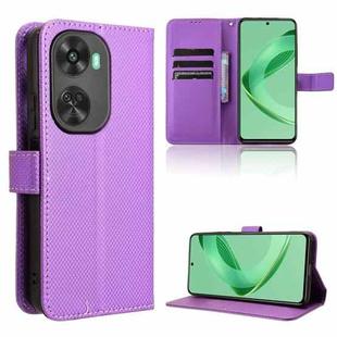 For Huawei nova 11 SE Diamond Texture Leather Phone Case(Purple)